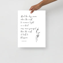 Load image into Gallery viewer, And the Day Came Print