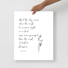 Load image into Gallery viewer, And the Day Came Print