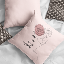 Load image into Gallery viewer, Her Wings Unfolded Pillow